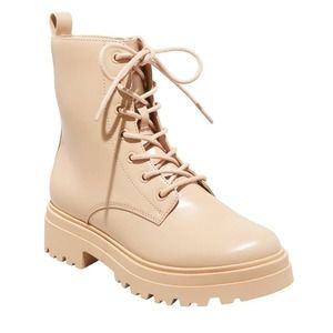 Women's Bridget Combat Boots - a New Day, Tan, Size 11